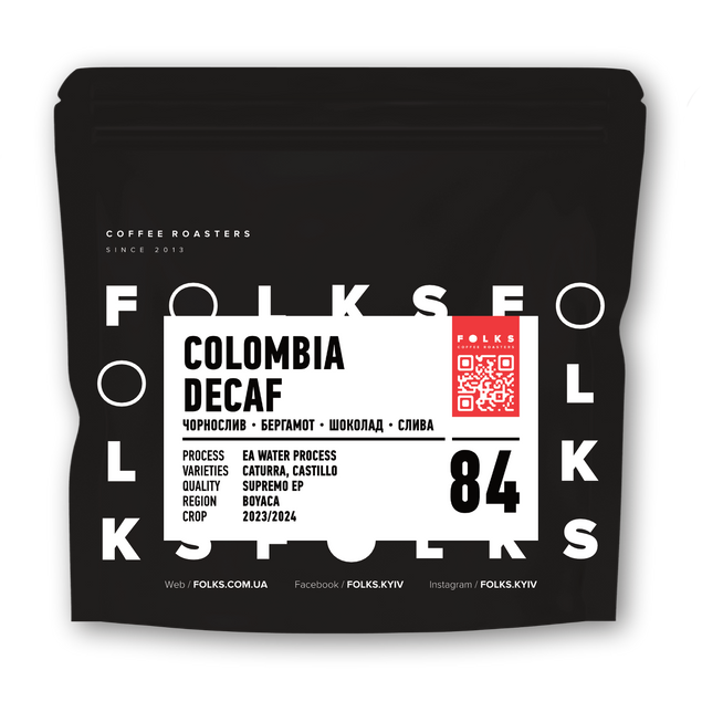 COLOMBIA DECAF, 1 кг, Зерно